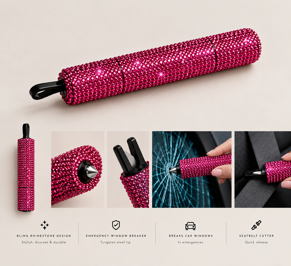 BEDAZZLED GLASS BREAKER