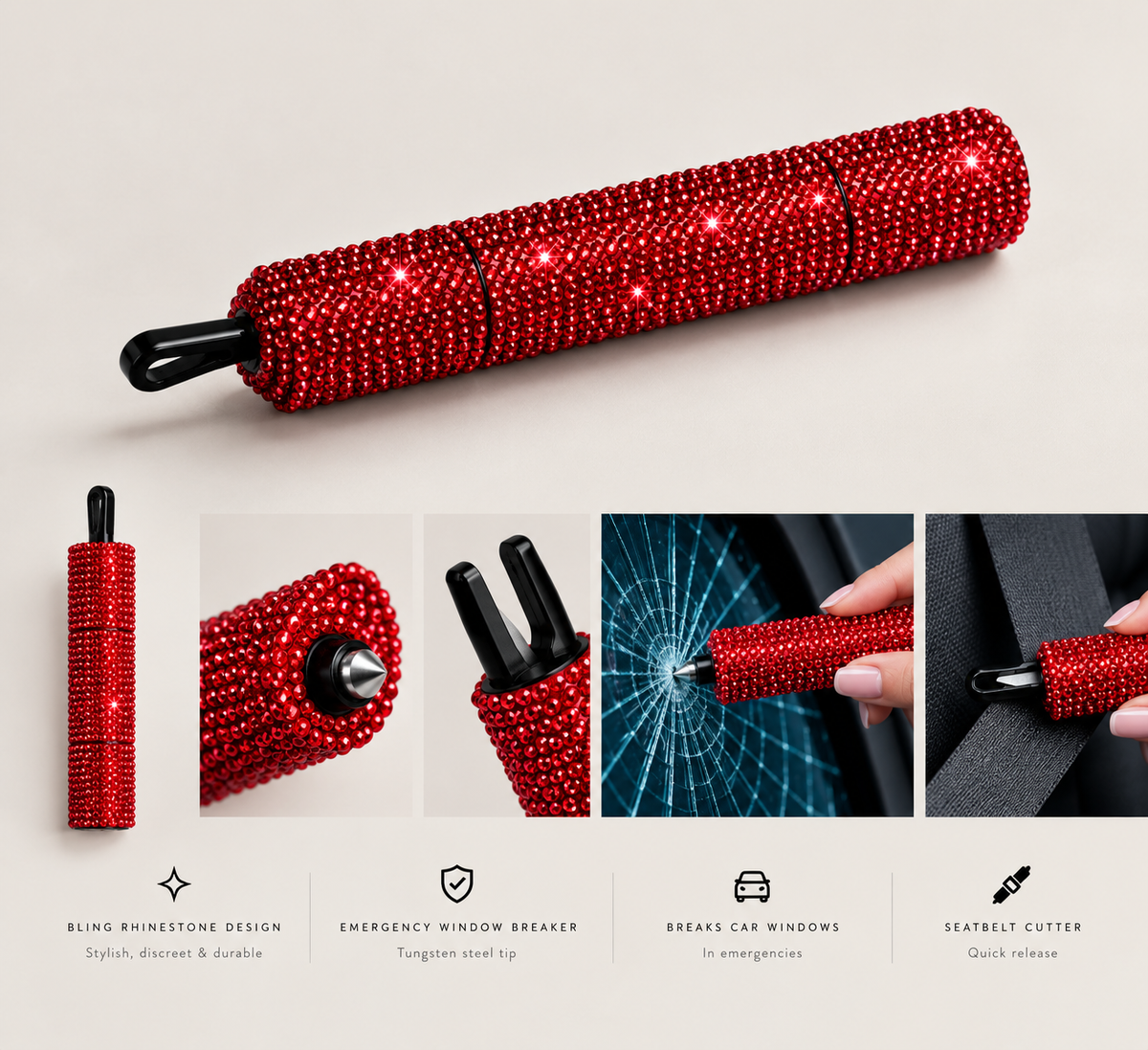 BEDAZZLED GLASS BREAKER