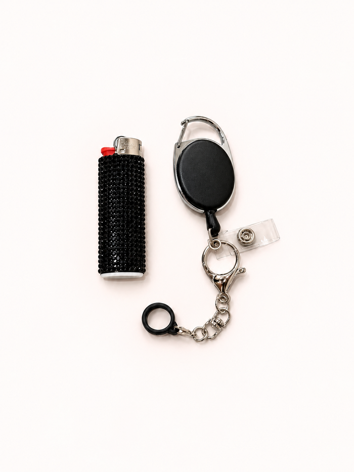 Retractable Keychain + Free Lighter