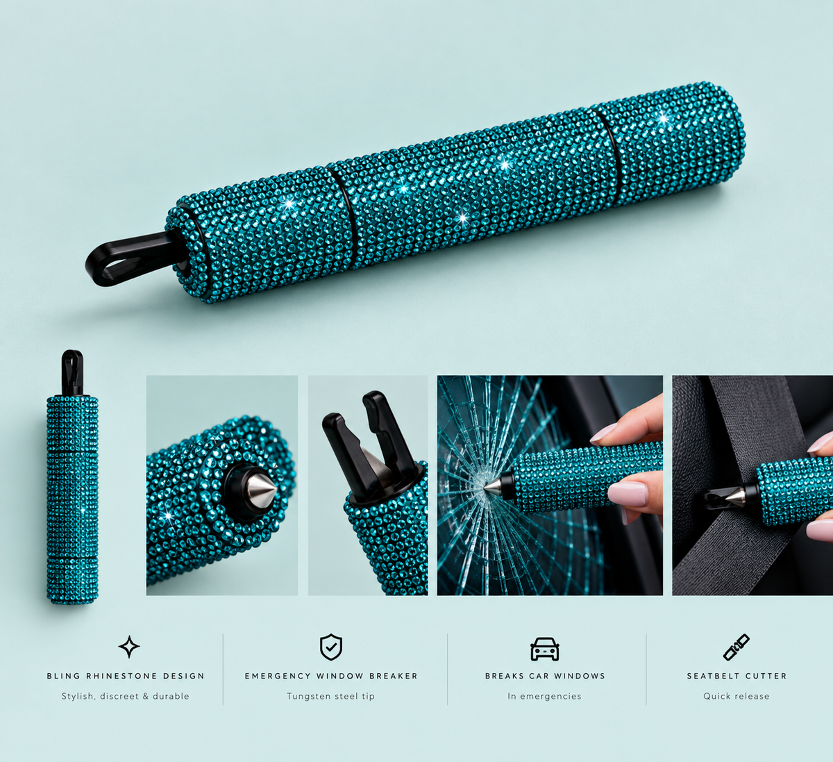 BEDAZZLED GLASS BREAKER