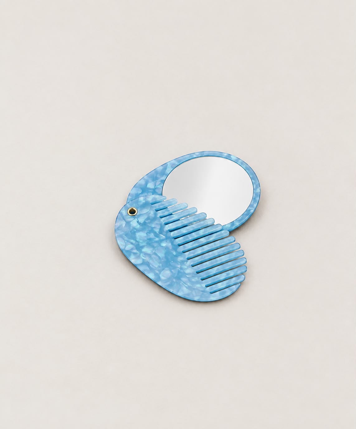 MIRROR COMB KEYCHAIN.