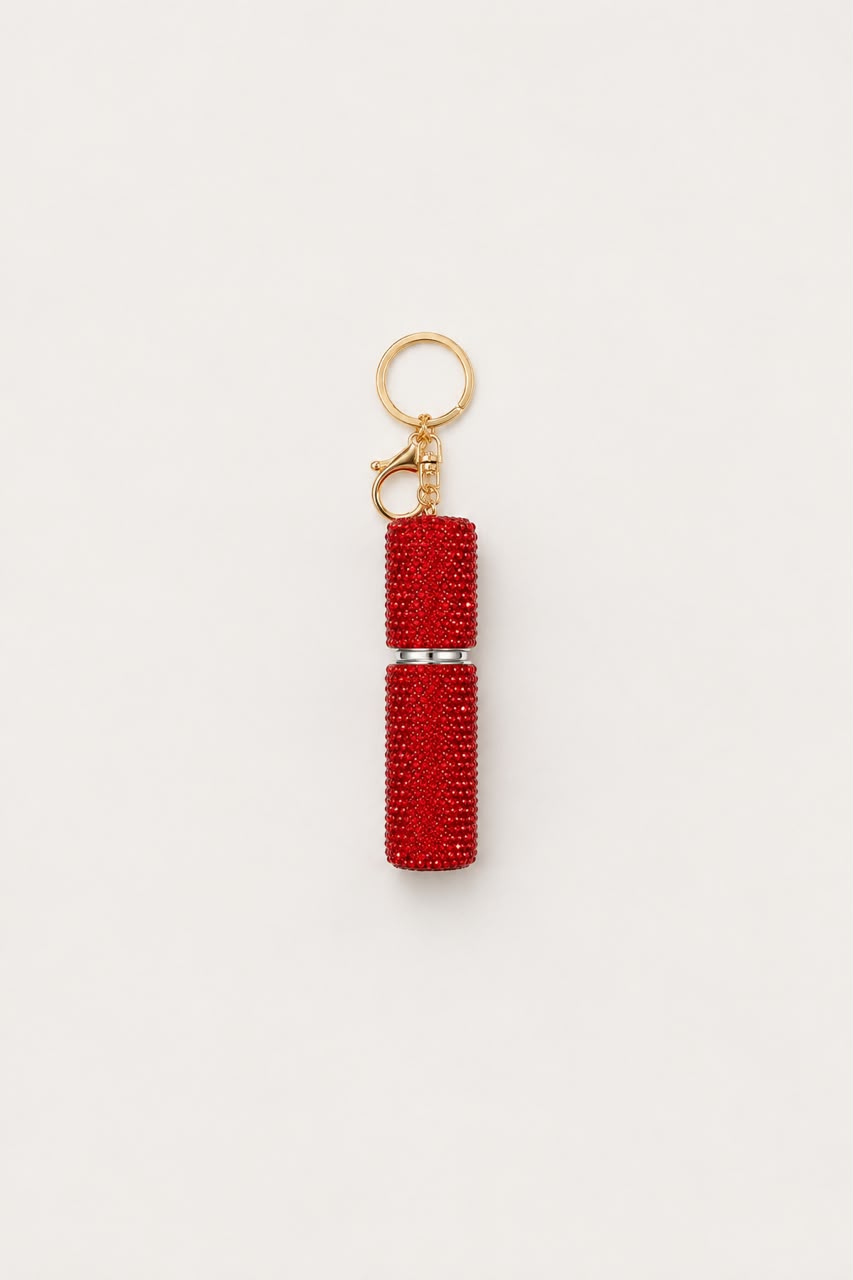 perfume bottle keychain
