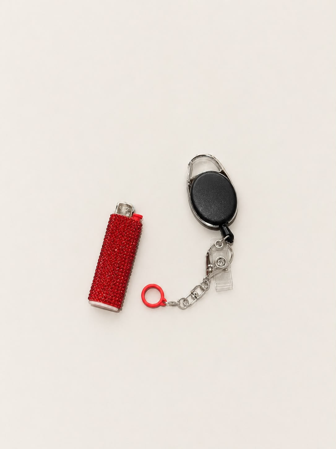 RETRACTABLE KEYCHAIN+ FREE LIGHTER